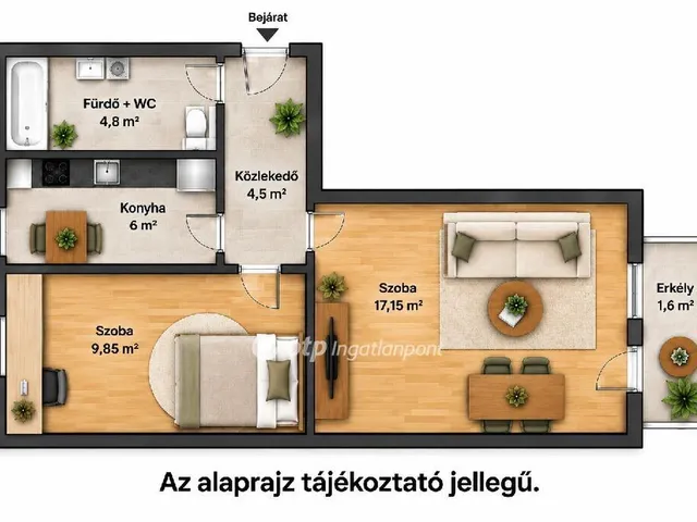 Eladó lakás Százhalombatta 43 nm