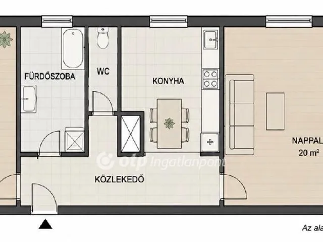 Eladó lakás Budapest XII. kerület, Kissvábhegy 48 nm