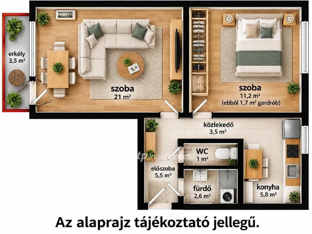 Eladó lakás Százhalombatta 50 nm