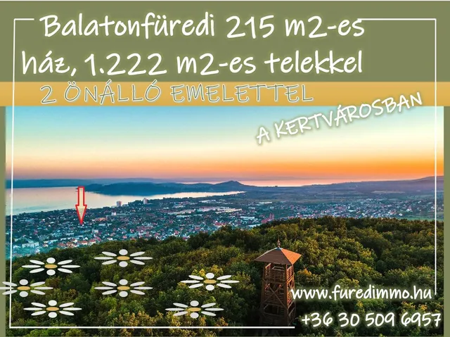 Eladó ház Balatonfüred 215 nm