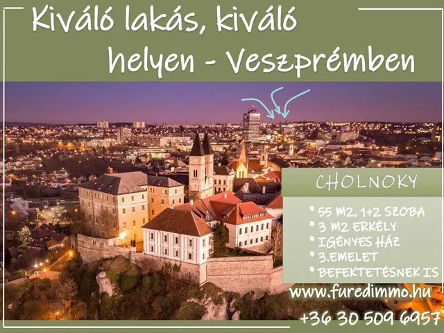 Eladó lakás Veszprém 55 nm