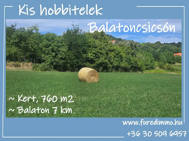 Eladó telek Balatoncsicsó 760 nm