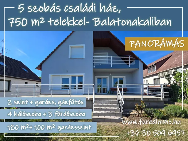 Eladó ház Balatonakali 280 nm