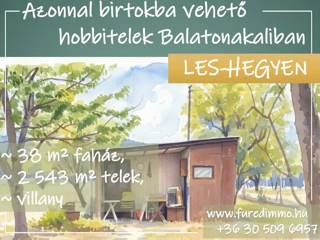 Eladó nyaraló Balatonakali 30 nm
