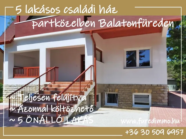 Eladó ház Balatonfüred 320 nm