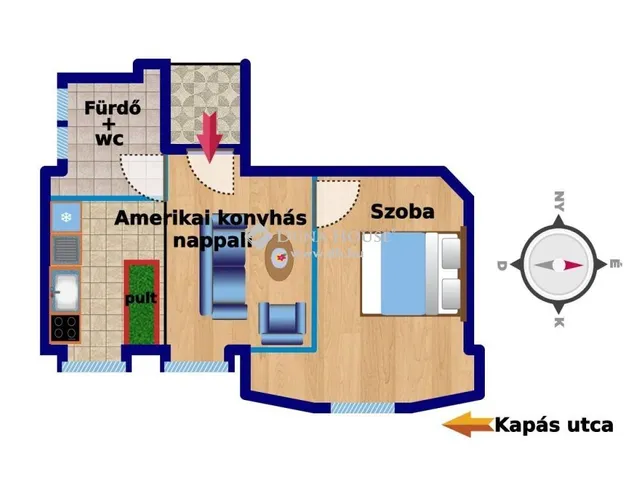 Eladó lakás Budapest II. kerület 36 nm