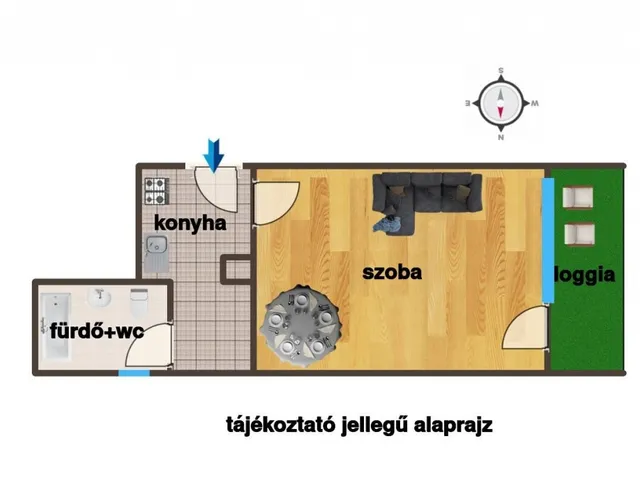 Eladó lakás Budapest VIII. kerület, Füvész kert 29 nm