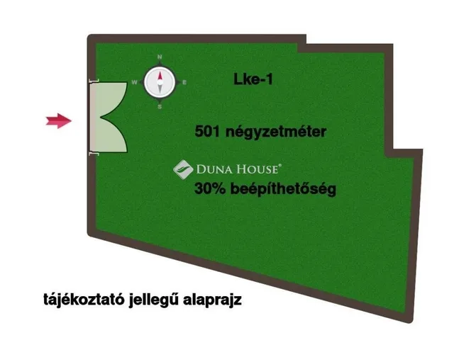 Eladó telek Ercsi 501 nm