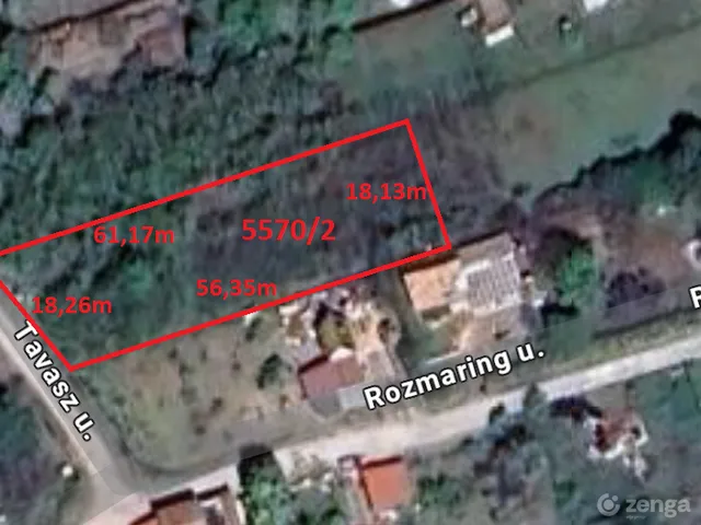 Eladó telek Kulcs 1000 nm