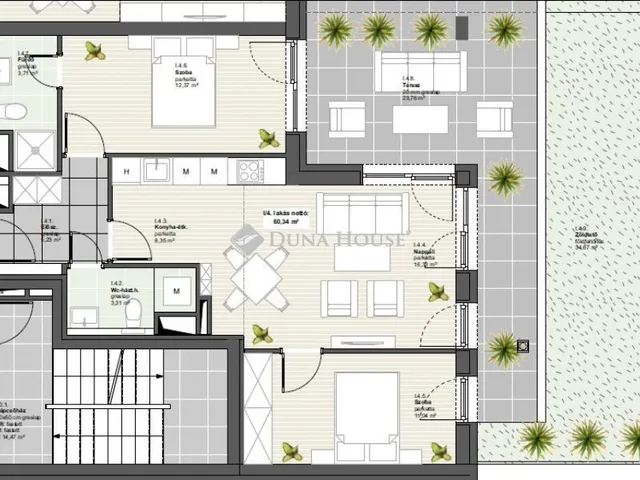 Eladó lakás Budapest XIX. kerület 93 nm