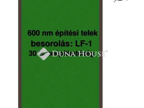 Eladó telek Sülysáp 600 nm