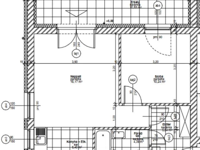 Eladó lakás Veszprém, Bakonyalja 48 nm