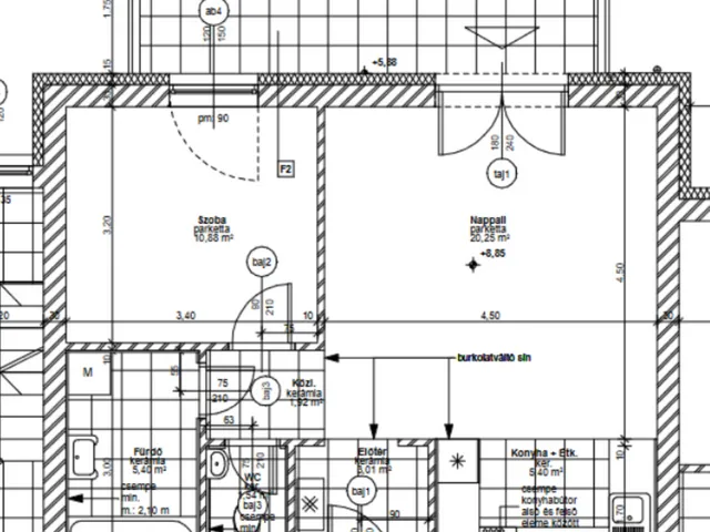 Eladó lakás Veszprém, Bakonyalja 48 nm