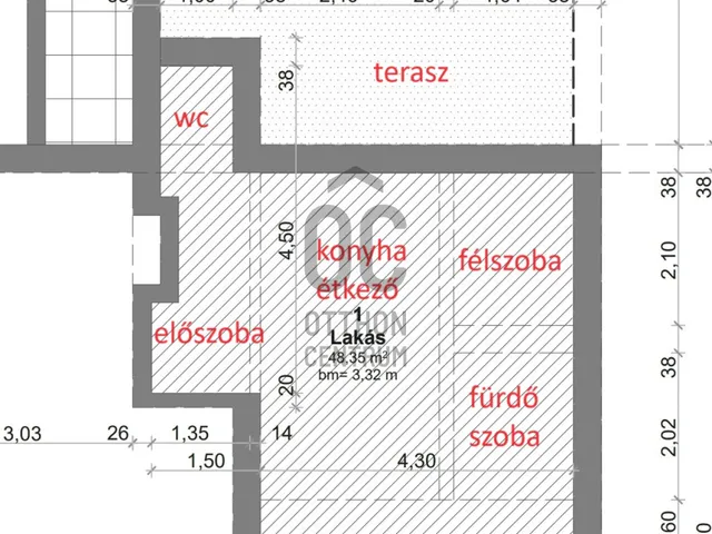 Eladó lakás Keszthely 46 nm