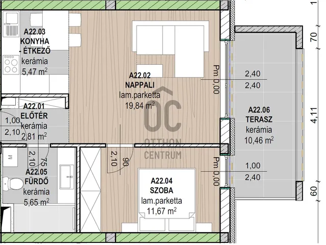 Eladó lakás Hévíz 45 nm