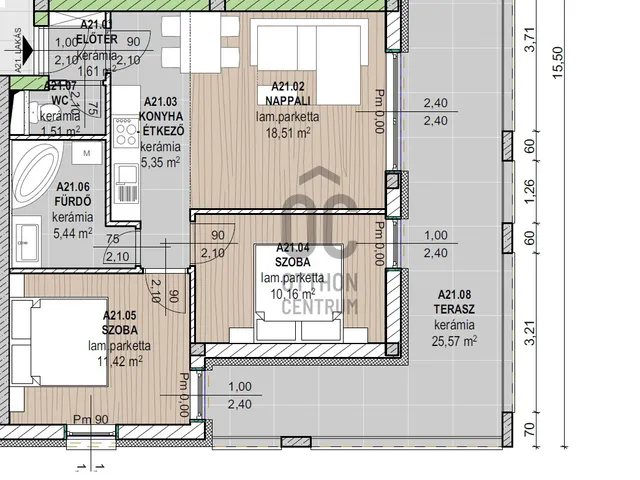 Eladó lakás Hévíz 54 nm