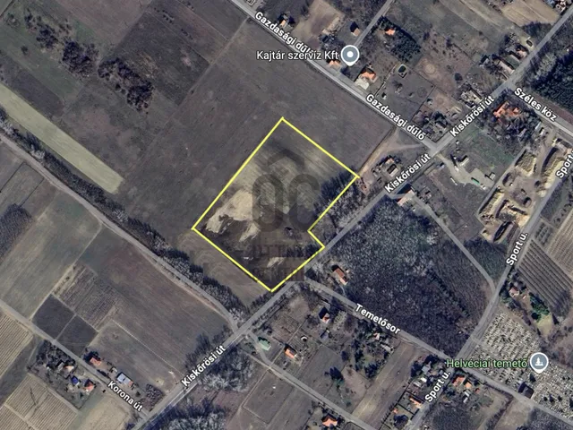 Eladó telek Helvécia, Kiskőrösi út 29689 nm