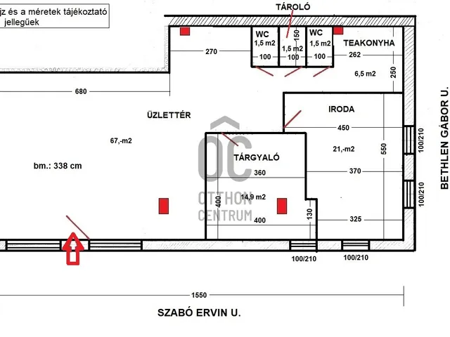 Kiadó kereskedelmi és ipari ingatlan Budapest XIX. kerület, Kispest 111 nm