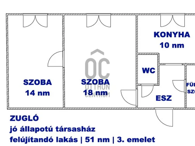 Eladó lakás Budapest XIV. kerület, Herminamező 51 nm