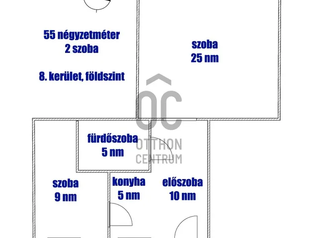 Eladó lakás Budapest VIII. kerület 55 nm