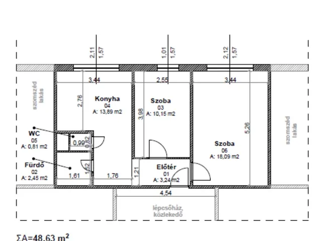 Eladó lakás Miskolc, Győri kapu 49 nm