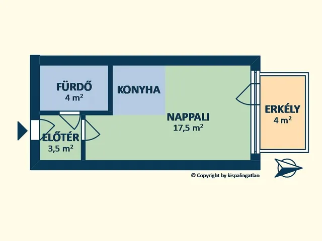 Eladó lakás Budapest III. kerület, Óbudai-sziget, Folyamőr utca 25 nm