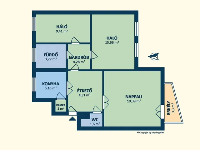 Eladó lakás Budapest XI. kerület, Gellérthegy, Gombocz Zoltán utca 71 nm