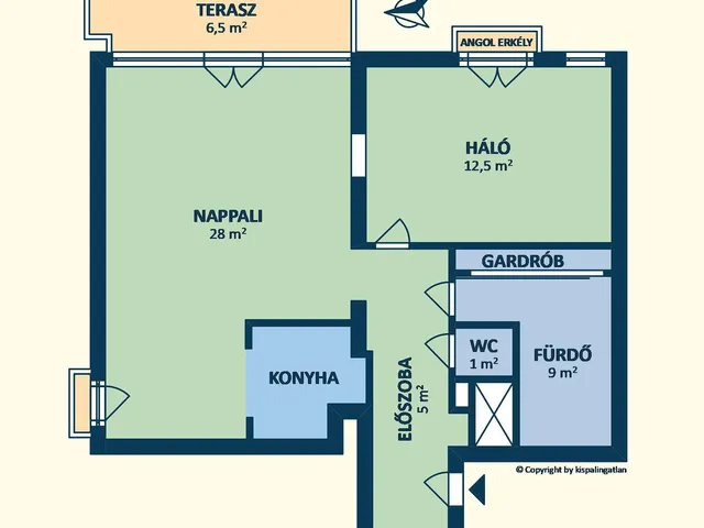 Eladó lakás Budapest XI. kerület, Gellérthegy, Gyula utca 56 nm