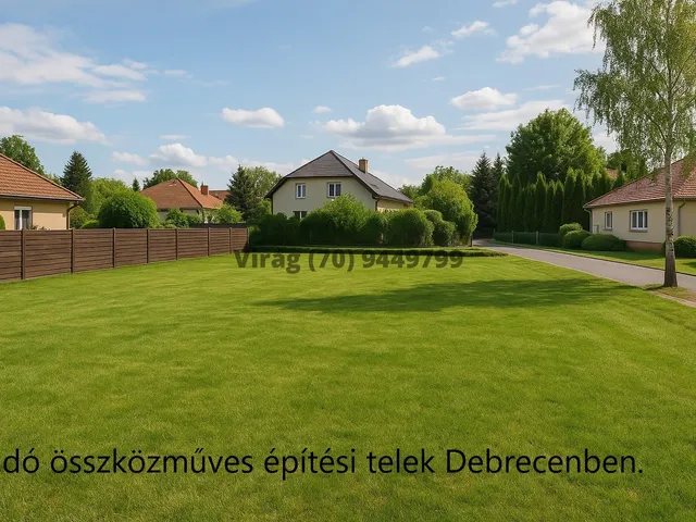 Eladó telek Debrecen 466 nm