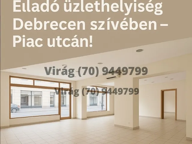 Eladó kereskedelmi és ipari ingatlan Debrecen 50 nm