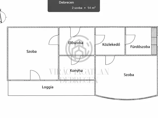 Eladó lakás Debrecen 54 nm