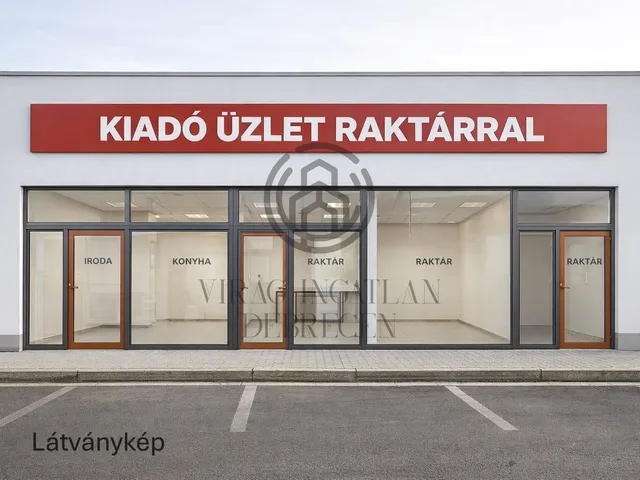 Kiadó kereskedelmi és ipari ingatlan Debrecen 425 nm