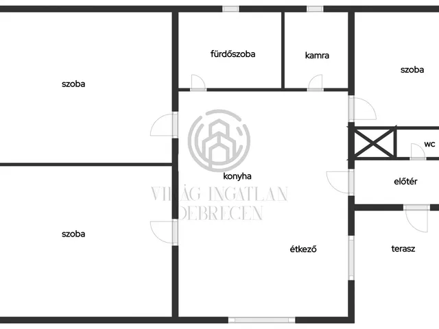 Eladó ház Debrecen, Liget tér 100 nm