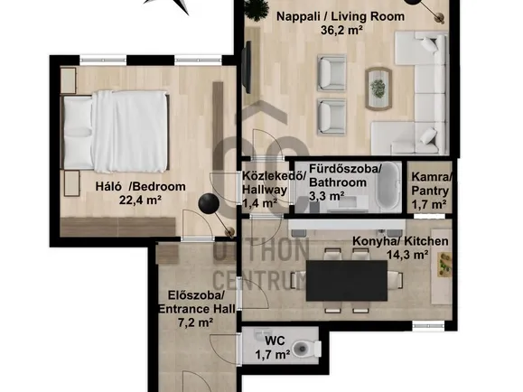 Eladó lakás Budapest VII. kerület, Külső-Erzsébetváros 80 nm