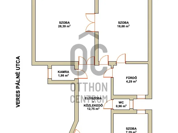 Eladó lakás Budapest V. kerület, Dél-Belváros, Veres Pálné utca 84 nm