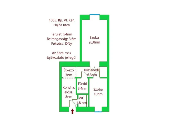 Kiadó lakás Budapest VI. kerület, Nagykörúton belüli terület, Hajós utca 54 nm