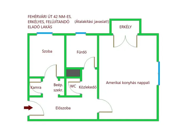 Eladó lakás Budapest XI. kerület, Fehérvári út 40 nm