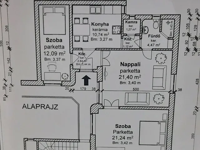 Kiadó lakás Budapest V. kerület, Belváros, Veres Pálné utca 73 nm