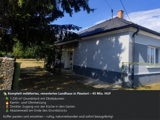 Eladó ház Pásztori, k 83 nm