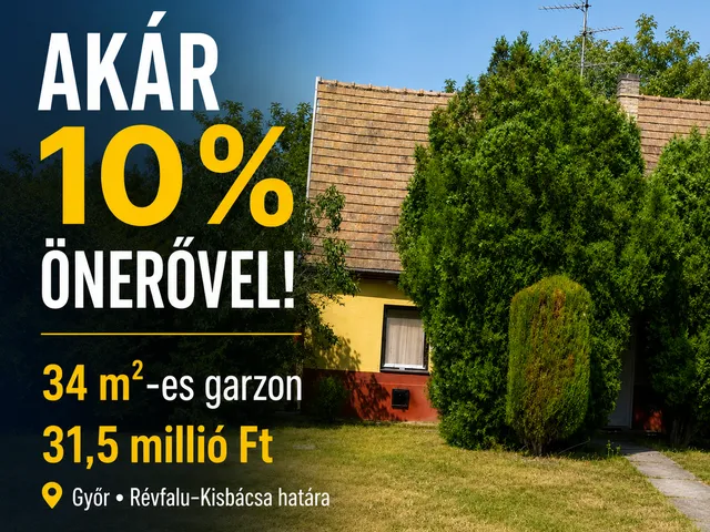 Eladó ház Győr, Kisbácsa 34 nm