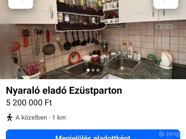 Eladó üdülő és hétvégi ház Siófok, Ezüstpart, Hungária utca 33. fszt. 1. 37 nm