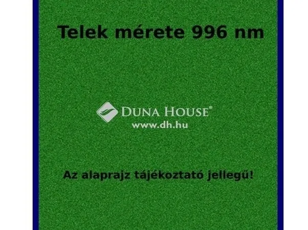 Eladó telek Őrbottyán 996 nm