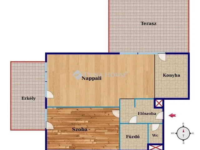 Kiadó lakás Budapest XIII. kerület 53 nm