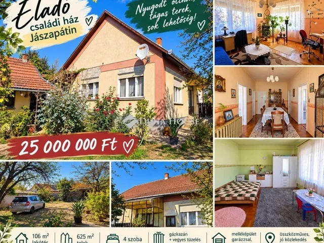 Eladó ház Jászapáti 106 nm