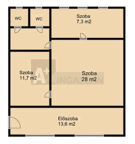 Kiadó kereskedelmi és ipari ingatlan Deszk 66 nm