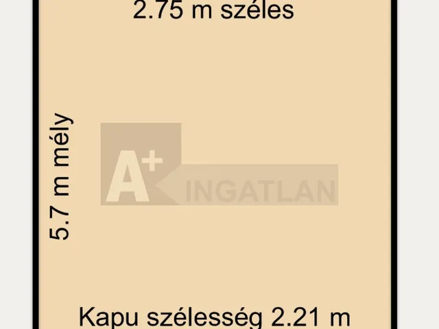 Eladó garázs Szeged, Alsóváros 16 nm