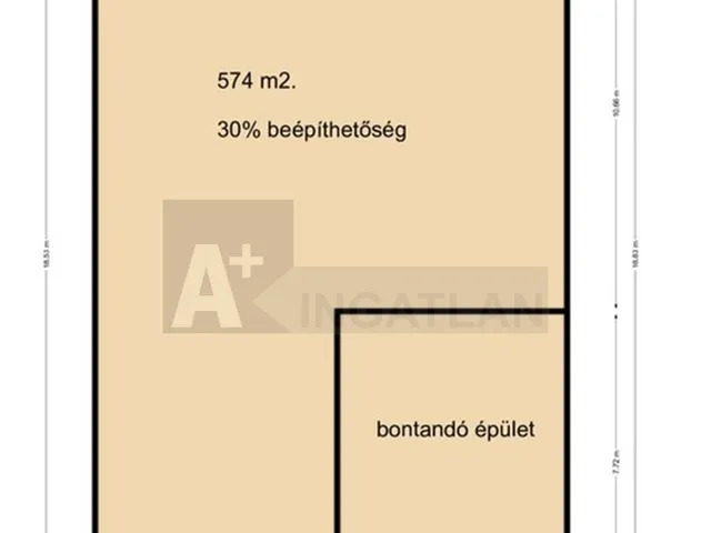 Eladó telek Szeged, Petőfitelep 570 nm