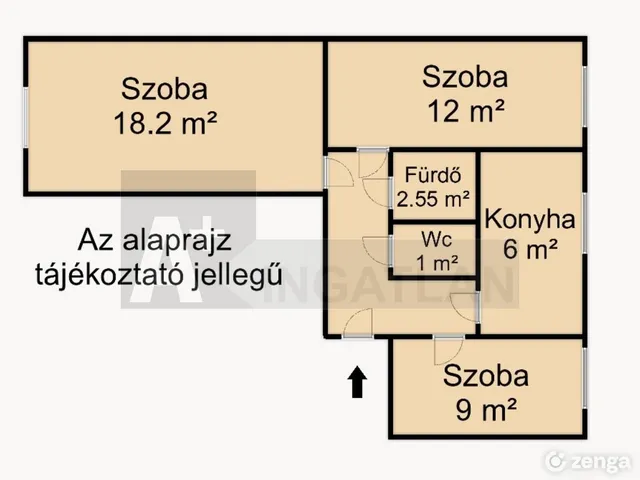 Kiadó lakás Szeged, Tarján 56 nm