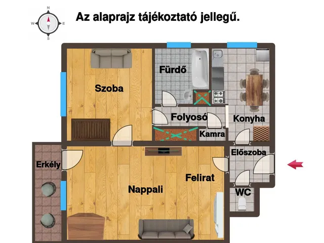 Eladó lakás Veszprém 49 nm