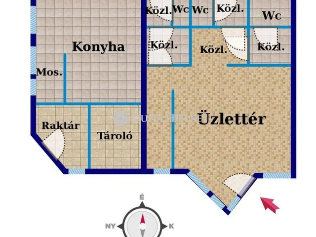 Eladó kereskedelmi és ipari ingatlan Veszprém, Cholnoky Jenő utca 92 nm